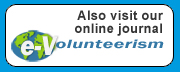 Also visit our online journal  e-Volunteerism
