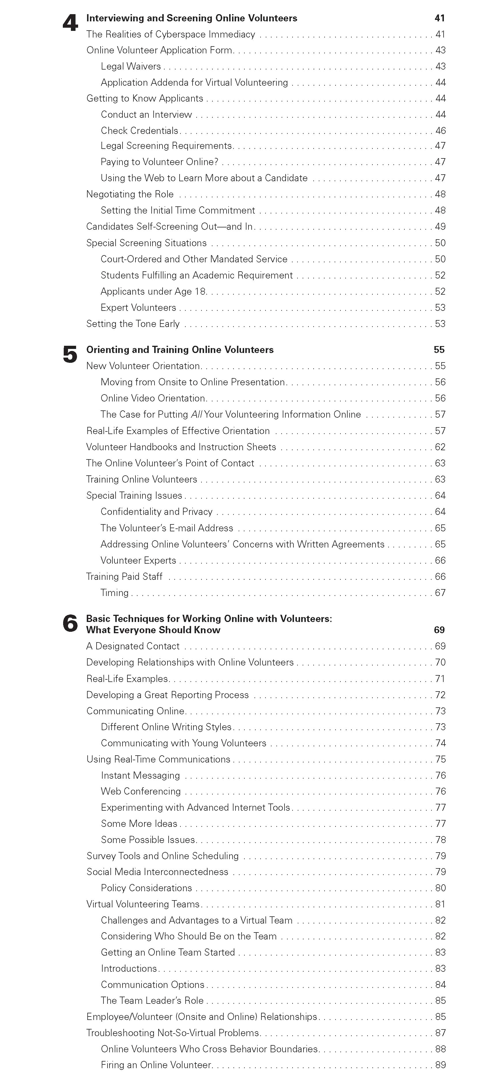 The Last Virtural Volunteering Guidebook toc2